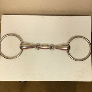 Loose Ring Snaffle Bit with Center Revolver Lozenge NWOT